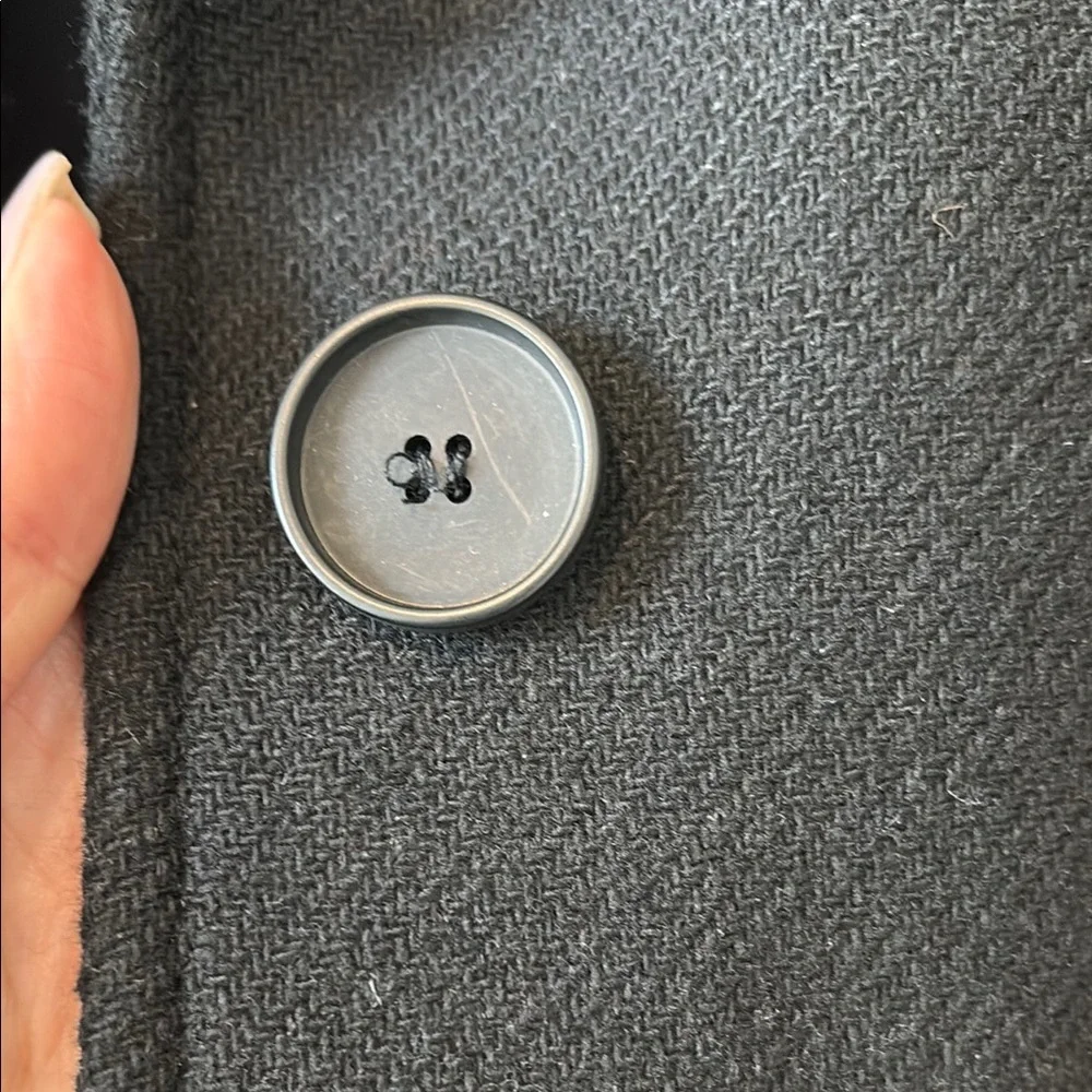 Zara Black Long Coat - Picture 3 of 7